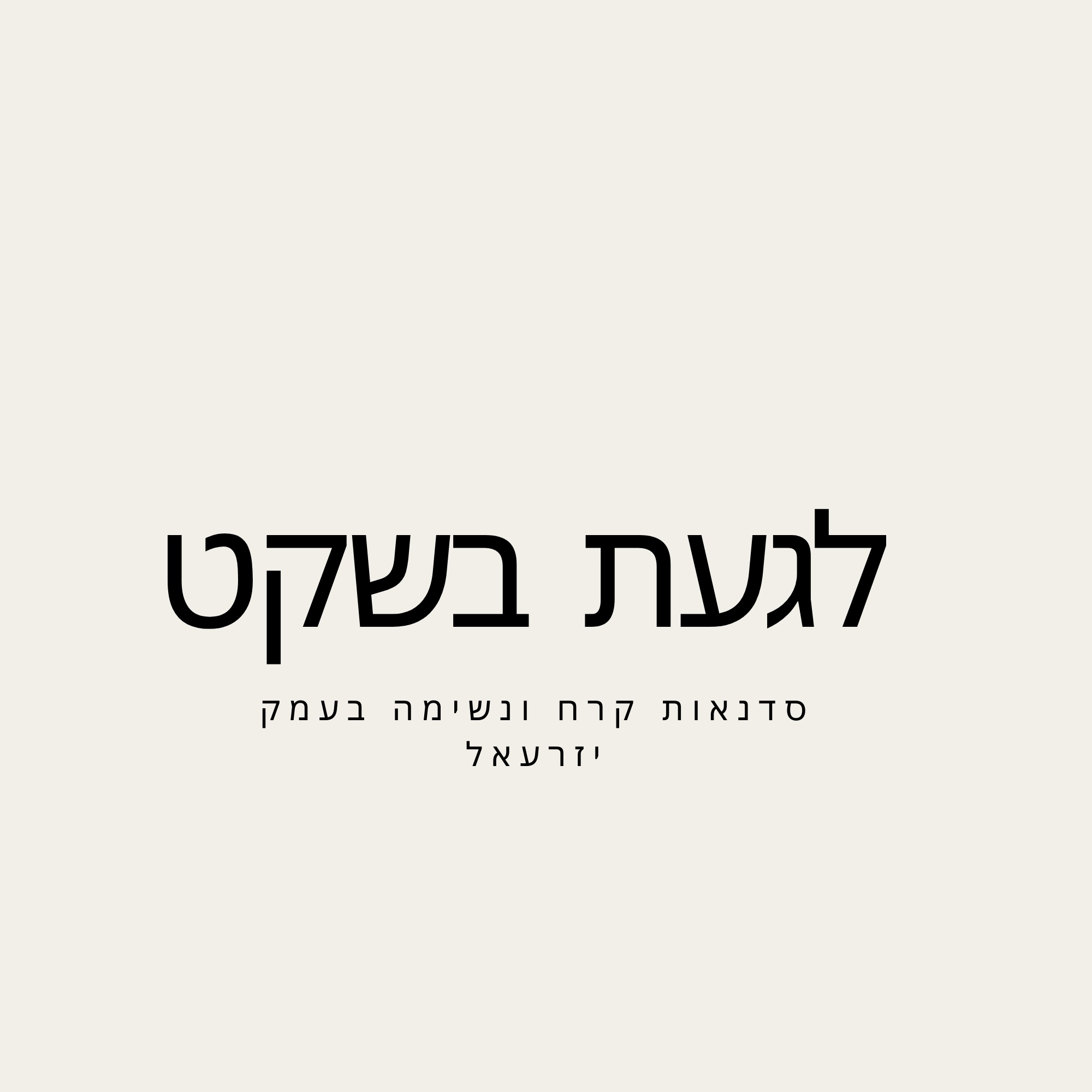 לגעת בשקט - לוגו אתר